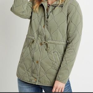 Maurice’s green quilted cinch waist jacket